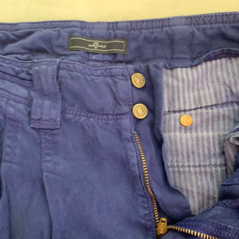 7 For All Mankind Blue Pants - Picture 3 of 4
